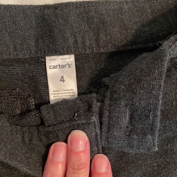 Lot of 3. Carters boys 4t. Red sweater. Gray slacks. Green cargo pants. - Picture 7 of 9